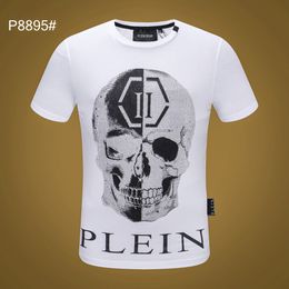 Plein Bear t Shirt Mens Designer Magliette Abbigliamento di marca Strass Skull Uomo T-shirt Classica alta qualità Hip Hop Streetwear Maglietta Casual Top Tees Pb 11389