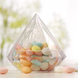 Gift Wrap 12pcs Candy Box Grade Transparent Plastic Diamond Shape Container Halloween Children K9Store