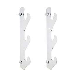 Hooks & Rails 1pair Portable Home Decor For Katana Easy Instal Display Stand With Screw Universal Wall Mounted Acrylic Sword Rack Accessori