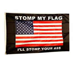 Dont Stomp My Flag Vivid Colour UV Fade Resistant Double Stitched Decoration Banner 90x150cm Digital Print Wholesale