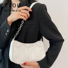 Evening Bags Vintage Calico Underarm Shoulder For Women 2021 Summer Trendy Ladies Handbags Portable Chain Design Small Female Purses