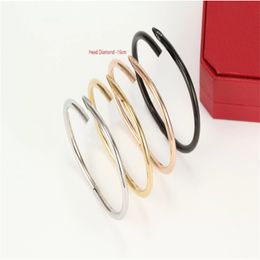 Men women fashion bracelet designer gold bangle nail jewelry high end luxury cuff love cute bracelet for girlfriend valentines day couple bracelets screw bangles