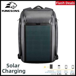 Backpack Kingsons Solar Charging Multifunctional Anti-Theft Men Laptop Backpacks USB High-end Version