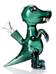 Hookahs Glass dinosaur Bong Glass Water Bongs Downstem Perc 14mm Bowl Smoke Pipe heady Dab Rigs