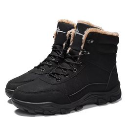 Boots 2021 Men's And Women's Hiking Winter Plus Velvet Warm Non-Slip Sport Sneakers Outdoor Waterproof Camping Leather Shoes