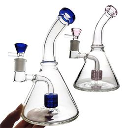 showerhead Perc Unique Hookahs Beaker Glass Bongs 14mm Female Joint Oil Rig glass bongs Condenser Coil A Bong Dab Rigs Glass Water Pipe