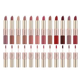 En gros 12 couleurs lèvres maquillages rouge à lèvres lèvres glosses durables humidité durable cosmétique rouge maquillage maquillage outils étanche
