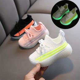 Kinder Schuhe Jungen Mädchen Sportschuhe Sommer Herbst Mode Atmungsaktive Baby Casual Schuhe Weichen Boden Nicht-Rutsch Kinder Turnschuhe 211022