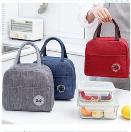 Portable Lunch Bag Thermal Bags Insulated Lunch Box Cooler bag for women Convenient Tote Food Bags for work