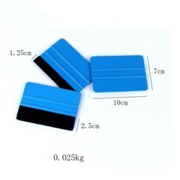 10*7cm Car Wrap Hand Tools Applicator Tool Squeegee Decals Tool-Flannelette Scraper Blade Instrument Vinyl Film Wrapping Felt Edge Decal Stickers