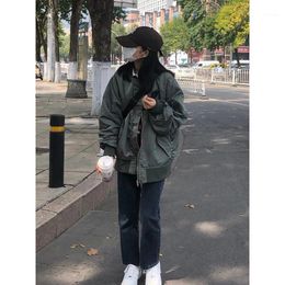 Women's Jackets Baseball Jacket Cotton Female 2021 Autumn And Winter Korean Pilot Thickened