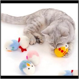 Toys Pet Supplies Home & Gardeneaster Lovely Chicken Egg Cat Chew Toy Catnip Playing Ball Drop Delivery 2021 Xlsyh