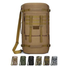 Tactical Backpack Molle Military Rucksack Waterproof Army Assault Bag Pack Travel Camping Hiking Hunting Outdoor Sports Bags Q0721