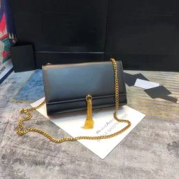 Brandbags1990 designer handbags Genuine leather Tassel bags chain purse fashion clutch Envelope lady shoulder bag cowhide luxury handbag purses messenger women