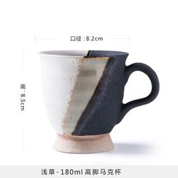 China Bone Ceramice Coffee Mugs White Japanese Creative Large Capacity Couple Coffee Cup and Breakfast Saucer Milk Drinkware