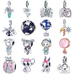 Original Design 925 Silver Charm Beads Fit Pandora Charms Bracelet Diy Travel Collection Boy & Girl Women Fine Jewelry Gift