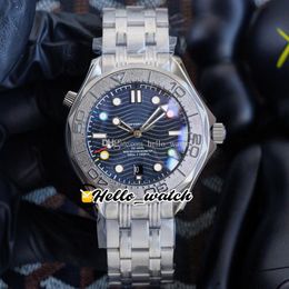 42mm Dive 300mm Watches 522.30.42.20.03.001 Blue Texture Dial Automatic Mens Watch Colour Mark Stainless Steel Bracelet HWOM Hello_Watch.