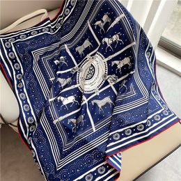 2021 famous designer design gift scarf high quality 100% silk scarf Fashionable multi-functional shawl headscarfsize90*90cm free delivery