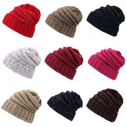 Outdoor Solid Color Unisex Knitted Casual Skullies Hat for Men Ribbed Hat Knitted Hats Beanies Y21111