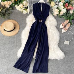 Women's Jumpsuits & Rompers 2021 Fashion Clothing Suit Collar Overalls Womens Jumpsuit