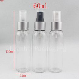 60ml X 50 transparent Coloured spray pump plastic bottles 60cc empty cosmetic container 2.0oz toilet water spraygood qty