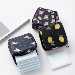 Storage Bags Portable Tampon Bag Sanitary Pad Makeup Women Napkin Towel Cosmetic Organiser Girls Holder