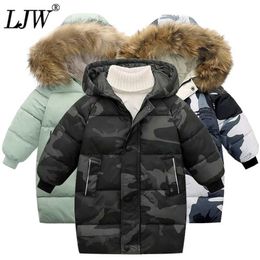 kids Winter Jacket For Girls Bright iridescent Thicken Coat Hooded Velour Jackets Outwear 12y 211203