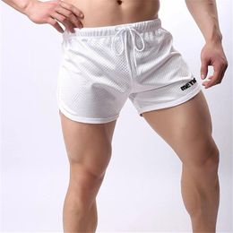 Running Shorts Mesh Men's Sport Slim Fit Bodybuilding Fitness Mtb Bottom Boxer Sweatpants Male Short Pants Gym