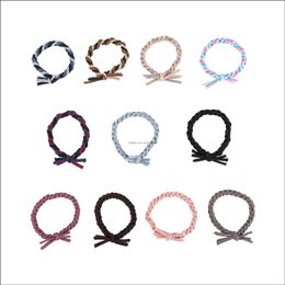 Bands Jewelrytie Rubber Band Personality Head Rope Jewellery Ponytail Hair Ring Small Fresh Suit Drop Delivery 2021 7Pktg