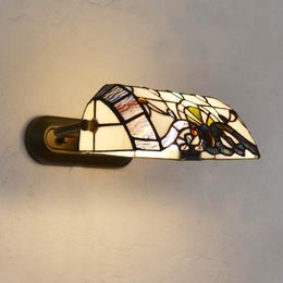 Tiffany Wall Lamp Stained Glass European Baroque Classic For Living Room E27 110-240V Lamps