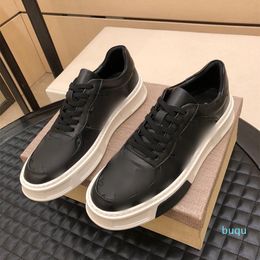 Designer- casual men shoes flat carved letter Luxury black white Mens shoe sneakers sports trainers streetwear