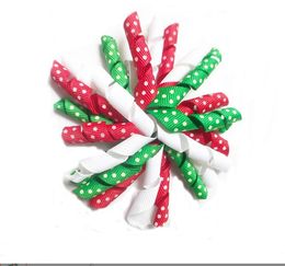 70pcs Child baby Xmas 3" gingham korker curlers ribbon hair bows flowers clips corker hair ties bobbles Hairbands hair accessories