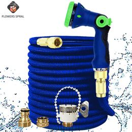 Watering Equipments 17Ft-150Ft Extendable Garden Hose 1/2 High Pressure Flexible Car Washing Machine Magic Irrigation Tool