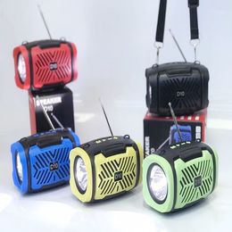 D10 LED Flashlight Bluetooth Wireless Speaker Outdoor Portable Speakers Support TF FM USB AUX TWS