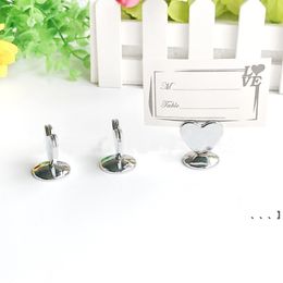 NEWPlace Card Holder Seat Number Holder Wedding Event Photo Place Name Table Card Heart Holder RRE11934