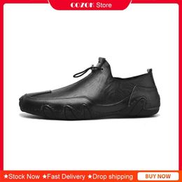 Men Shoes Leather Casual High Quality Loafers Flats Soft Light Shoes Men's Driving Footwear Fashion Sneakers Big Size 6-13 38-47 H1125