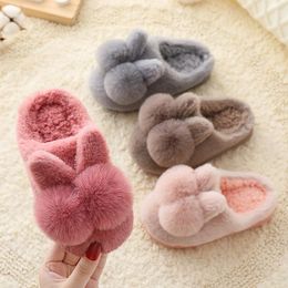 Slipper Baby Boys And Girls Cotton Shoes Indoor House Slippers For Children's Soft Furry Warm Kids Home Toddler