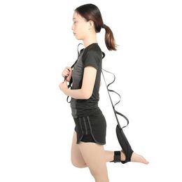148/114cm Leg Ankle Brace Support Training Stretching Belt Stroke Hemiplegia Rehabilitation Strap Correction Braces Yoga Belt 321 Z2