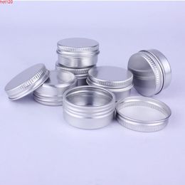 100 x 10G Aluminum Jar Tin Pots 10cc Metal Cosmetic Packaging Container 1/3oz professional cosmetics containergood