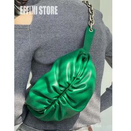 Luxurys Designers Waist Belt Bags Crossbody Chain Pouch Bumbag Handbag Purse Genuine Leather Fanny Pack for Women EFFINI Fashion Cloud Shoulder Chest Bag