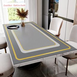 Table Cloth Leather Tablecloth Oilproof Waterproof Rectangular Mat Custom Made Wood Protector Cover Placemat