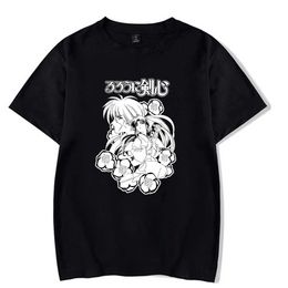 Unisex Rurouni Kenshin T-shirt O-neck Fashion Hip Hop Print Fashion Anime Cloth Y0809