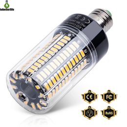 E27 E14 Lampadina a mais 85-265V 28 40 72 108 132 156 189leds Luce a risparmio energetico 5736SMD