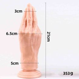 NXY Anal sex toys Huge Palm Fist Dildo Anal Plug With Suction Penis Masturbator Sex Toys Big Hand Anus Stuffed Prostata Butt For Men Women SM 1123