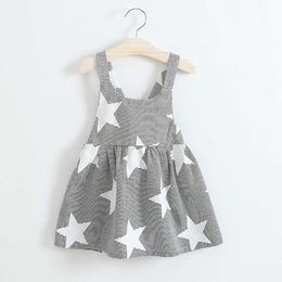 Lovely Toddler Kid Girls Star Stripe Party Dress Backless Sundress Clothes Dress G1026