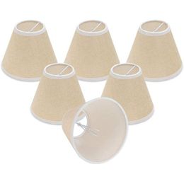 Lamp Covers & Shades Chandelier Shades, Only For Candelabra Bulbs, Clip-on Fitter 3inch X 6inch 5inch, Set Of 6