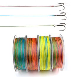 Braid Line 100M Nylon 4 Strands Braided Wire Fishing Sea 5 Colour Strong Thread Bulk Spool Tackle Accessories