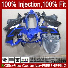 Motorcycle OEM Fairings For HONDA CBR 600 F4 FS CC 600F4 CBR600F4 1999 2000 Bodywork 54No.124 CBR600FS 600CC 1999-2000 CBR600 F4 99 00 Injection Blue blk Mould Body