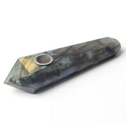 Natural Elongated Stone Rhombic Pipe Simple Modern Fashion Cigarette Holder Self Use Gift Giving Factory Direct Sale