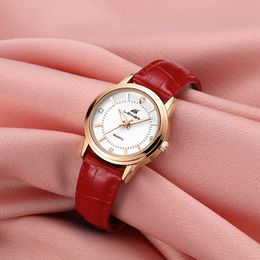 sichu1 - Ladies watch quartz simple fashion waterproof women's leather belt trend